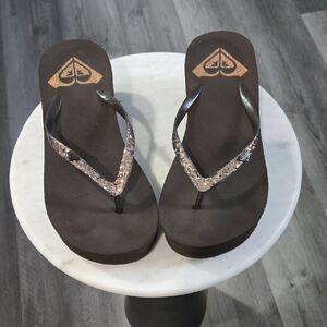 Roxy Wedge Flip Flops